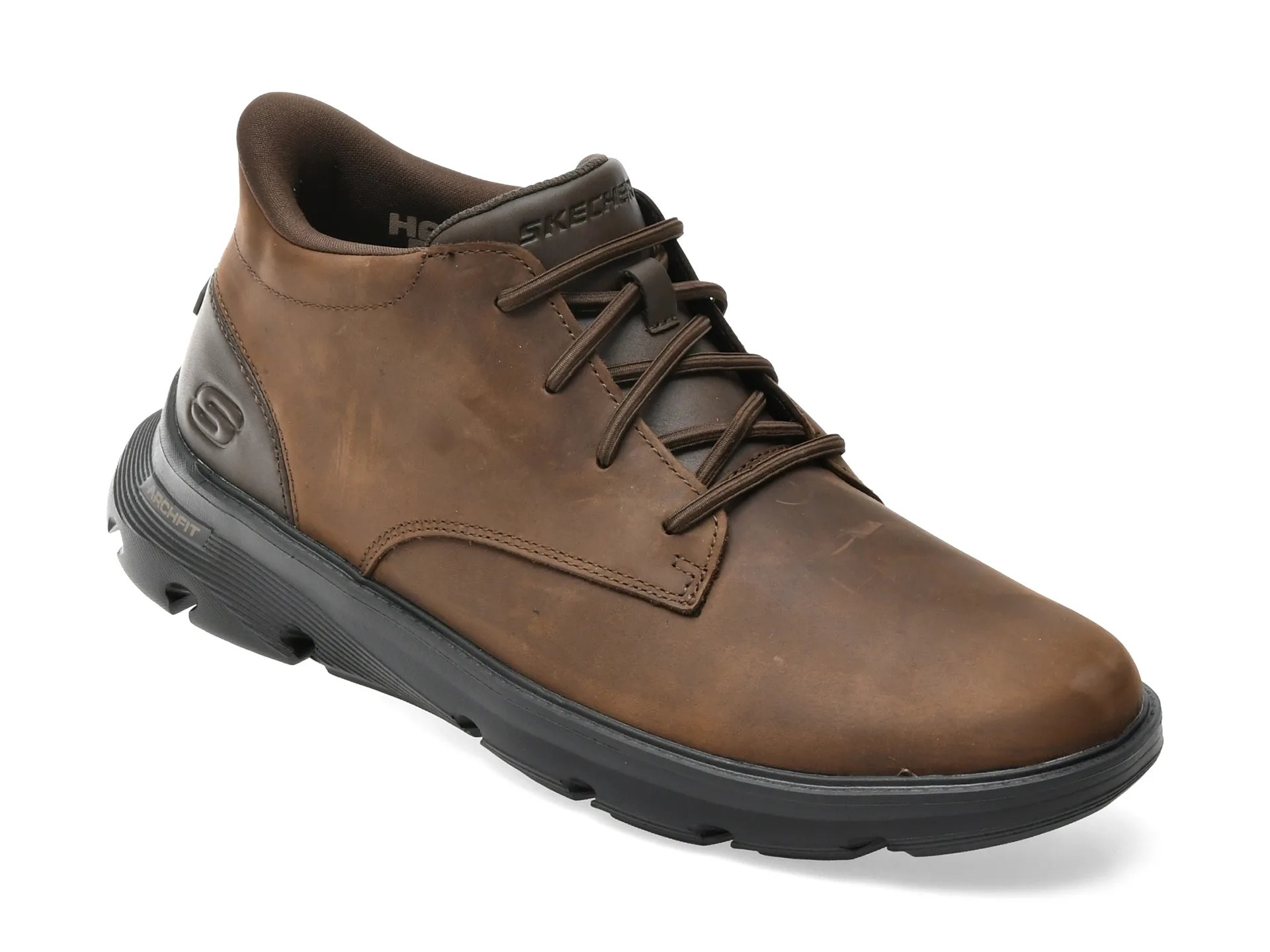 Ghete SKECHERS maro, 205514, din piele naturala 1 Ghete SKECHERS maro