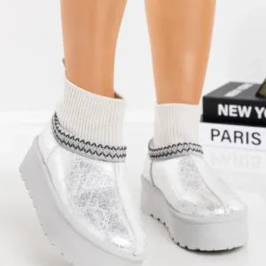 Ghete UG Dama 8015-1 Argintiu | Wilady