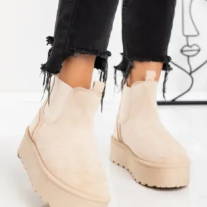 Ghete UG Dama B-507 Bej | Mia Shoes