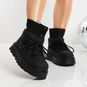 Ghete UG Dama LF81153-2 Negru | Mei