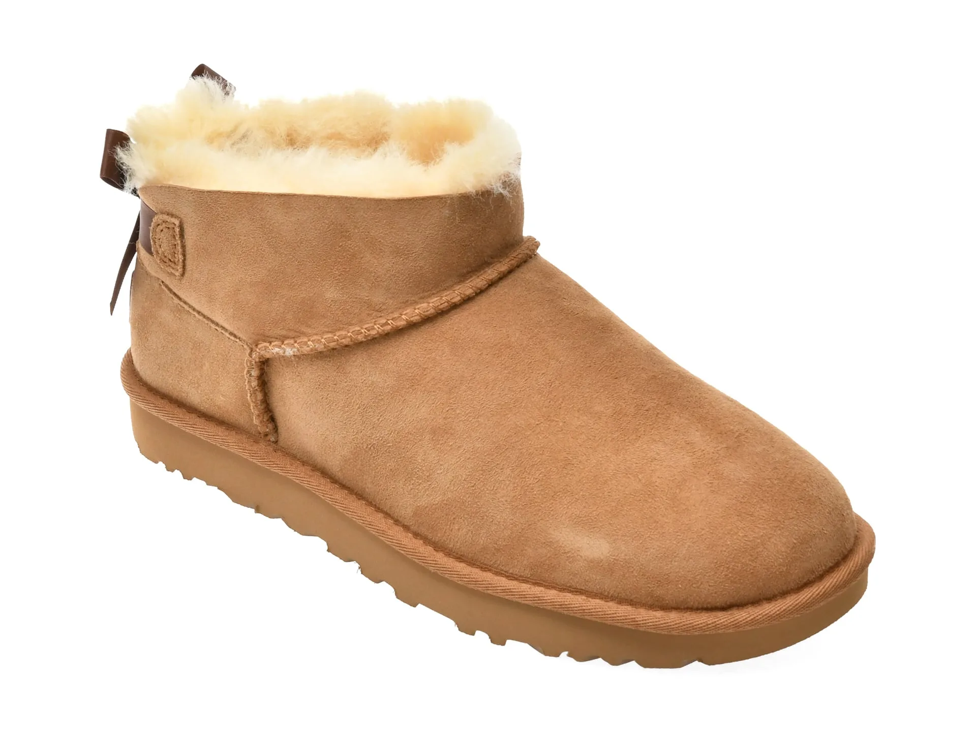 Ghete UGG maro, ULTRA MINI BAILEY BOW, din piele intoarsa 1 Ghete UGG maro
