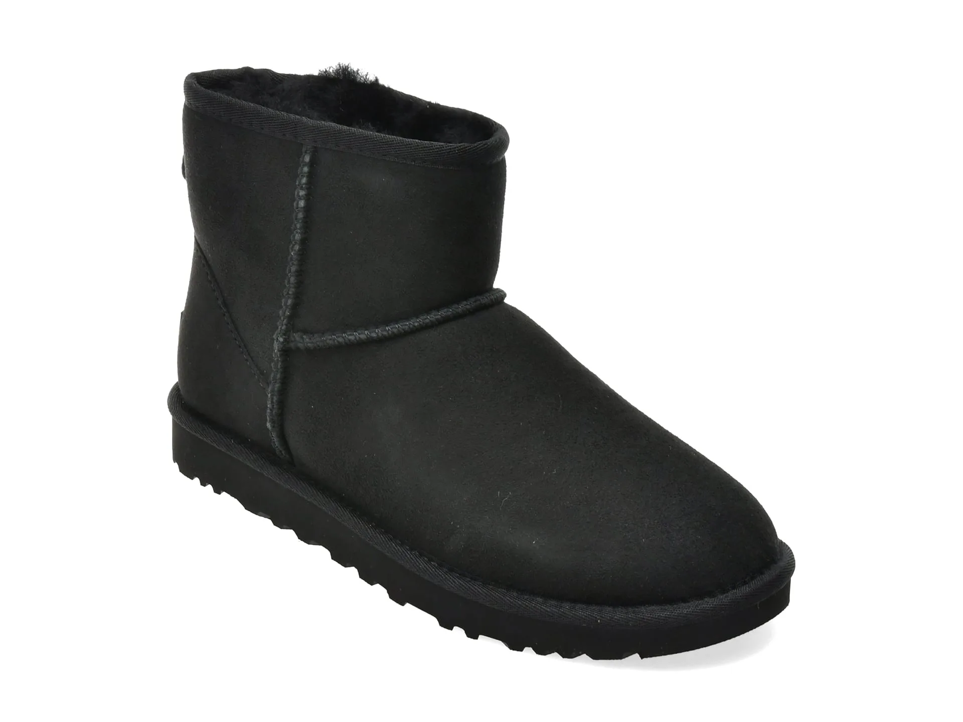 Ghete UGG negre, CLASSIC MINI II, din piele intoarsa 1 Ghete UGG negre