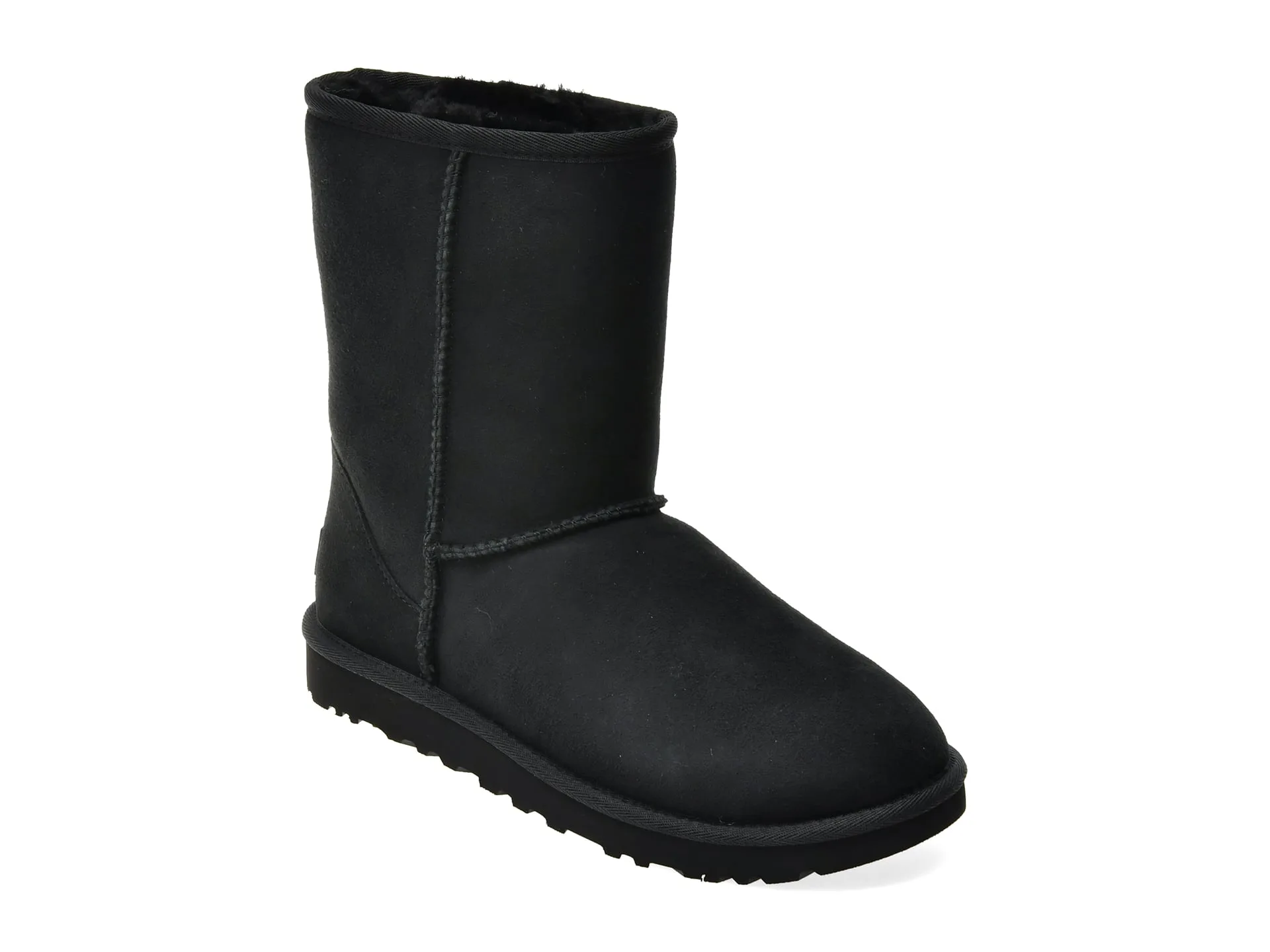 Ghete UGG negre, CLASSIC SHORT II, din piele intoarsa 1 Ghete UGG negre