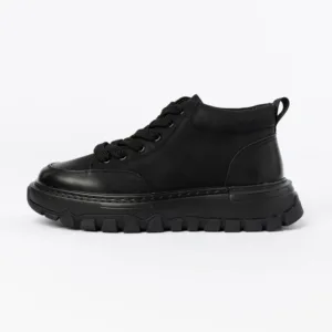 Ghete barbati din piele naturala 88808B Negru | Advancer