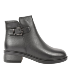 Ghete 465 Ghete casual - dama - 25818 negru - piele naturala