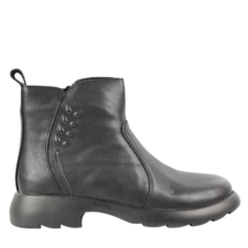 Ghete 525 Ghete casual - dama - 7810 - negru - piele naturala