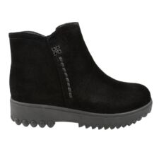 Ghete 441 Ghete casual - dama - B09008-01 negru - piele intoarsa