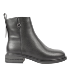 Ghete 603 Ghete casual - dama - DL50050 negru - piele naturala