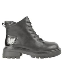Ghete 459 Ghete casual - dama - JH50013A - negru - piele naturala - cu toc