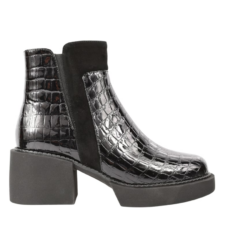 Ghete 583 Ghete casual - dama - K350094 negru - piele lacuita
