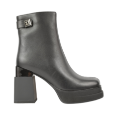 Ghete 565 Ghete casual - dama - W150048A negru - piele naturala - cu toc