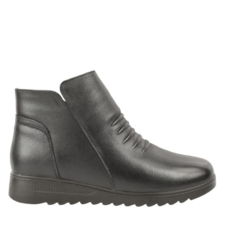 Ghete 489 Ghete casual - dama - X450013A - negru - piele naturala - cu toc