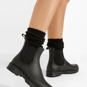 Ghete cauciuc Godiva negre