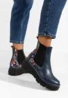 Ghete chelsea dama Avelyn V6 navy