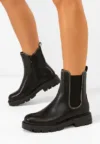 Ghete chelsea dama Brisaya negre