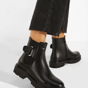 Ghete chelsea dama Campinia negre