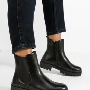 Ghete chelsea dama Eledia negre