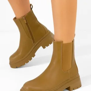 Ghete chelsea dama Novria kaki