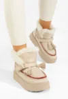Ghete cu platformă Aliosa bej