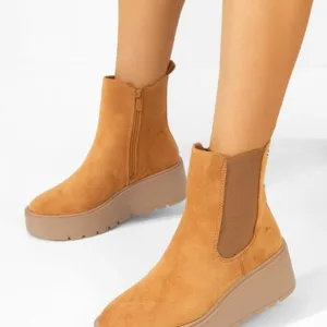 Ghete cu platformă Celestina camel