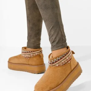 Ghete cu platformă Keshia camel