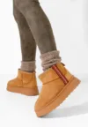 Ghete cu platformă Kristin camel