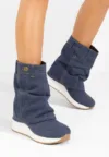 Ghete cu platforma Leanne denim