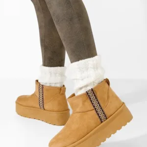Ghete cu platformă Liley camel