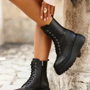 Ghete cu platformă Luisena negre