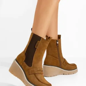 Ghete cu platforma Saina camel