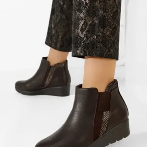 Ghete cu platforma maro Cremona