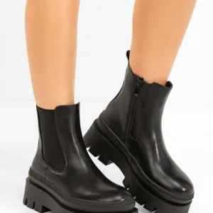 Ghete cu talpa groasa Mayte negre