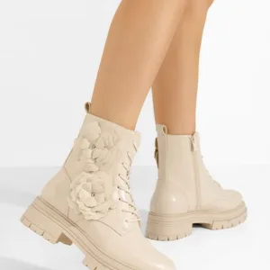 Ghete cu talpa groasa Penda bej