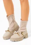 Ghete cu talpa groasa Vuliana bej