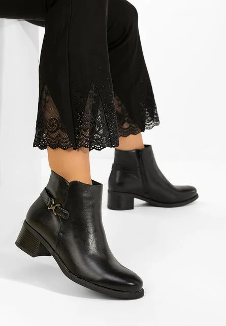 Ghete cu toc Ilvoria negre 1 Ghete cu toc Ilvoria negre