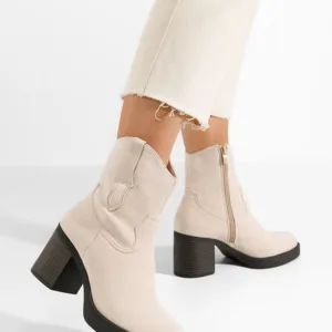 Ghete cu toc Jordyna bej