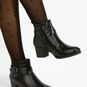 Ghete cu toc gros Amiriela negre