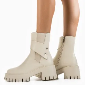 Ghete dama Argent Bej