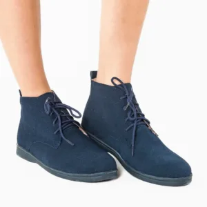 Ghete dama Larson Bleumarin