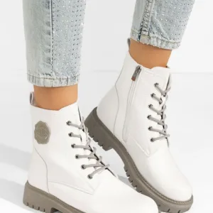 Ghete damă Lizeth albe