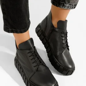 Ghete dama piele Argina V2 negre