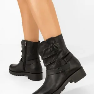 Ghete dama piele Elinore negre