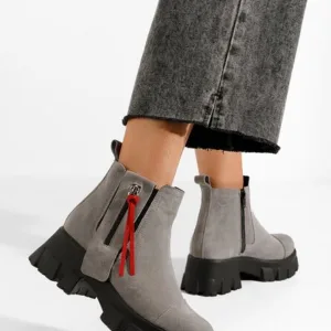 Ghete dama piele Endless V2 gri