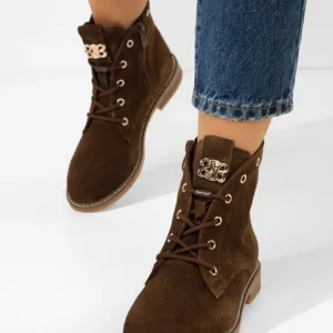 Ghete dama piele Farelia maro