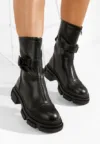 Ghete dama piele Ferola V2 negre