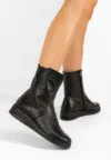 Ghete dama piele Georgianna negre