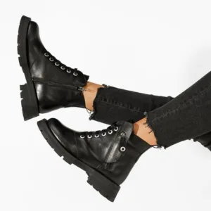 Ghete dama piele Kaolia negre