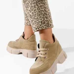 Ghete dama piele Kianna bej