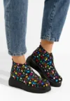 Ghete dama piele Laurisa v2 multicolore