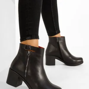 Ghete dama piele Mala negre